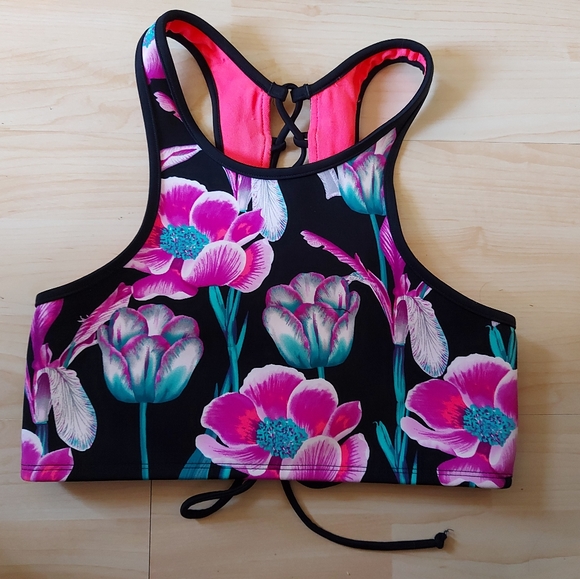 Bodyglove Floral Strappy Swim Top - Picture 2 of 8